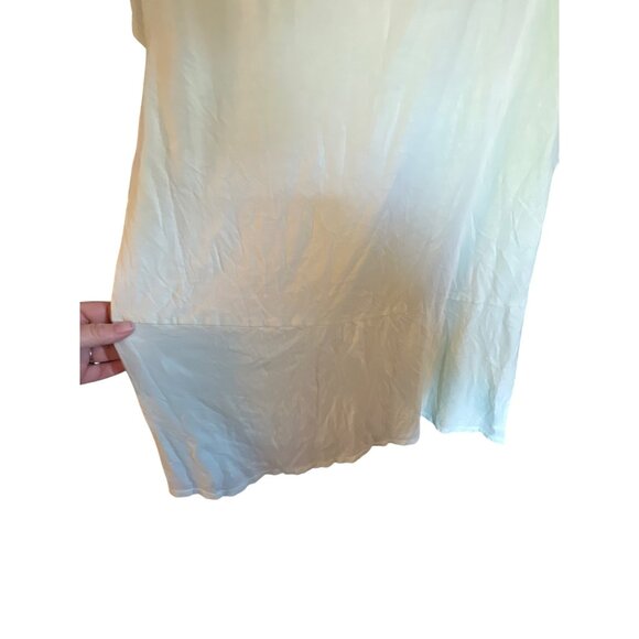 Pure Jill Scoop-Neck Elliptical Tee In Light Green 100% Pima Cotton Size L - Picture 4 of 5